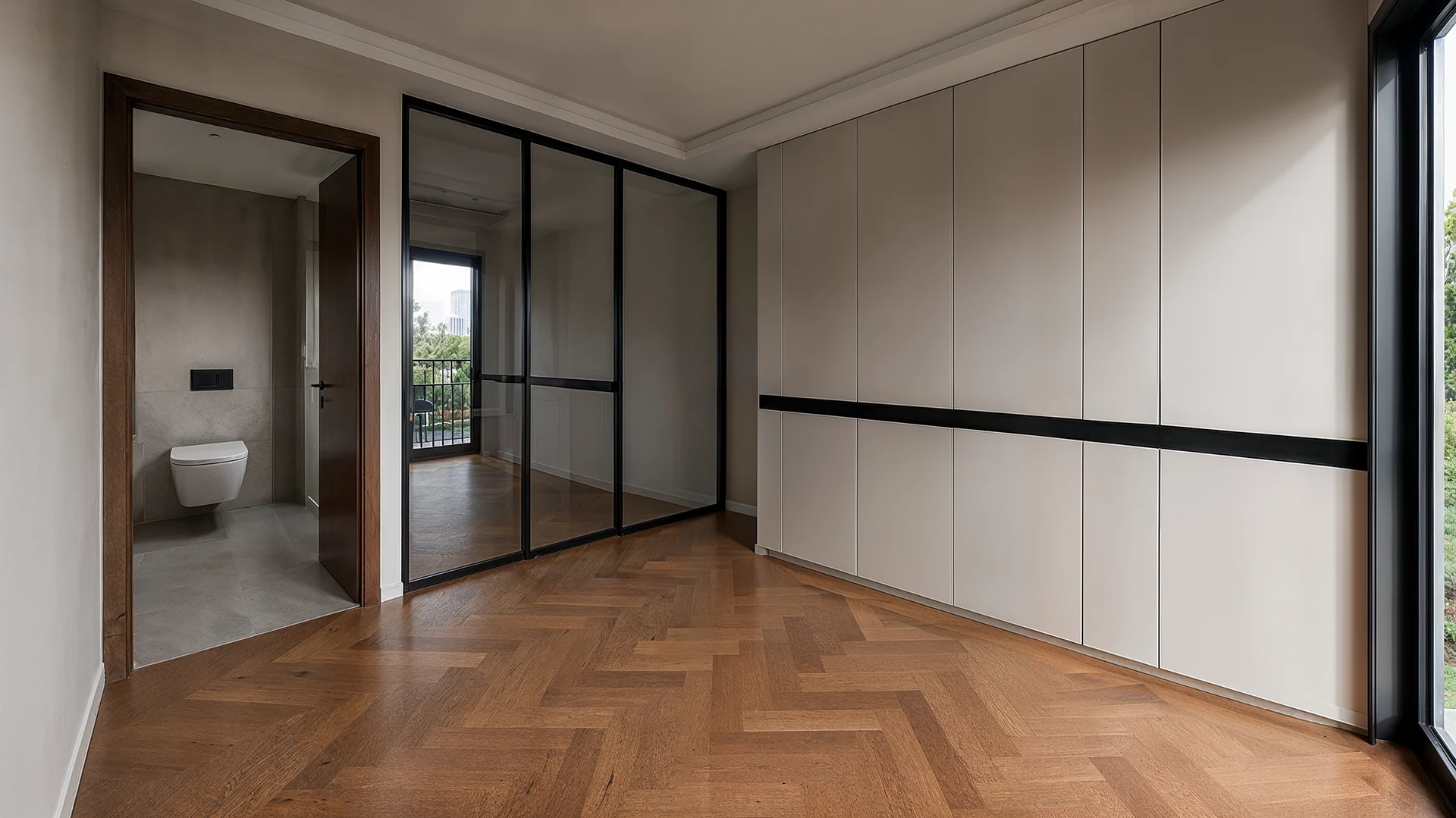 Apartment Renovation — Before — bedroom and wardrobe